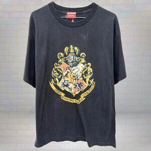 Vintage Harry Potter Hogwarts Crest 2005 T-Shirt Shirt Size Large